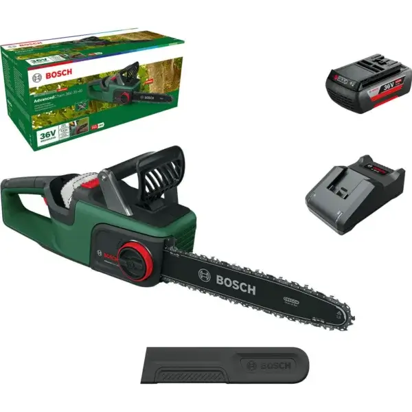 | Bosch ADVANCEDCHAIN 36V-35 36v Cordless Chainsaw 350mm | 1Garden.com