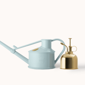 The Langley Sprinkler - Houseplant Set - Duck Egg Blue & Brass